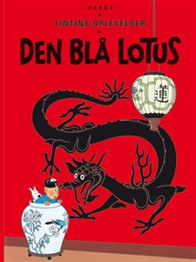 Tintin: Den Blå Lotus - softcover forside